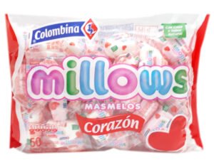 MASMELOS MILLOWS CORAZON INDIVIDUAL X 50UND (2259)