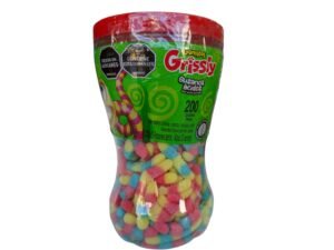 GOMA GRISLY GUSANOS ACIDOS TARRO X 200UND (2148)