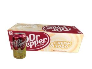 GASEOSA DR PEPPER CREAM SODA 350ML CAJA X 12 UND (380)