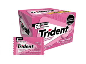 CHICLES TRIDENT TUTTI FRUTTI X 60UND (2394)